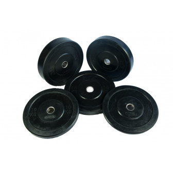 Black rubber bumper plate