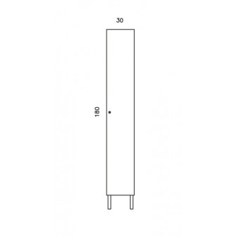 Taquilla compacto y perfil de aluminio